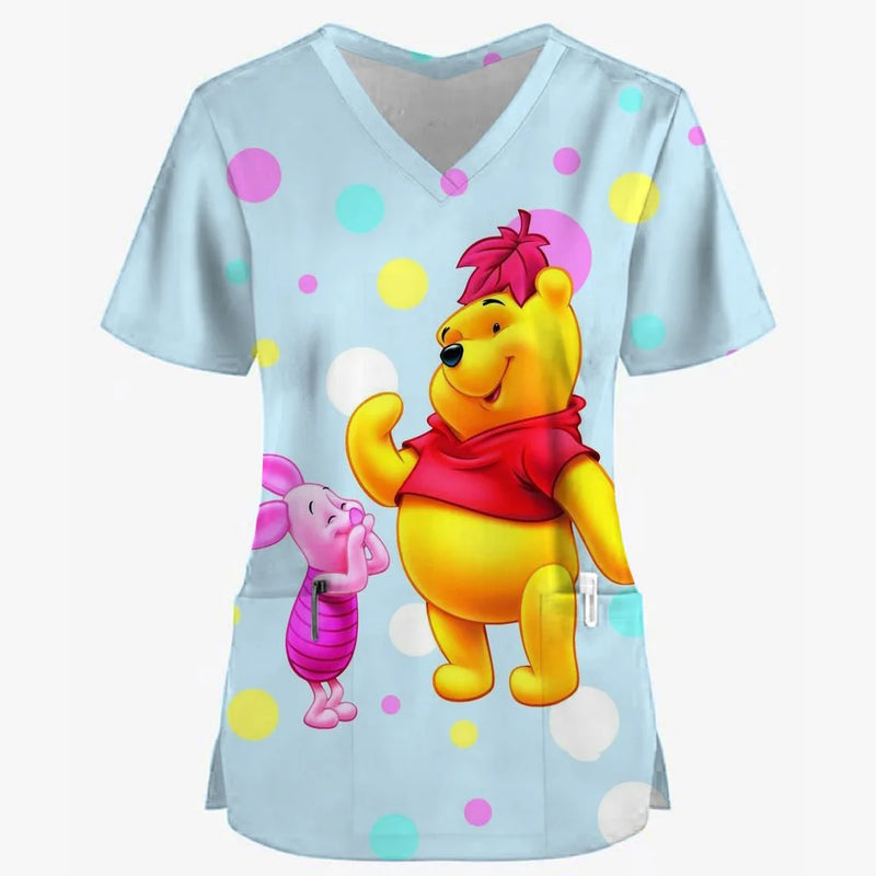 Winnie the Pooh 3D Scrub Tops