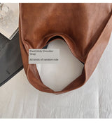 One Shoulder Minimalist Style Soft Leather Tote