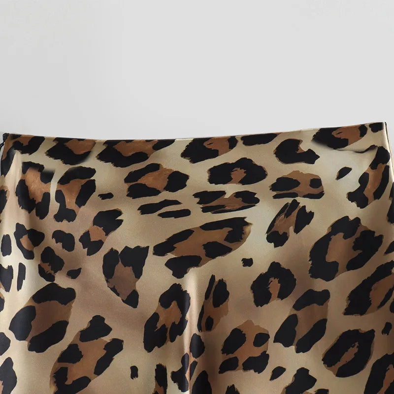 Fashion Leopard Print Long Skirt