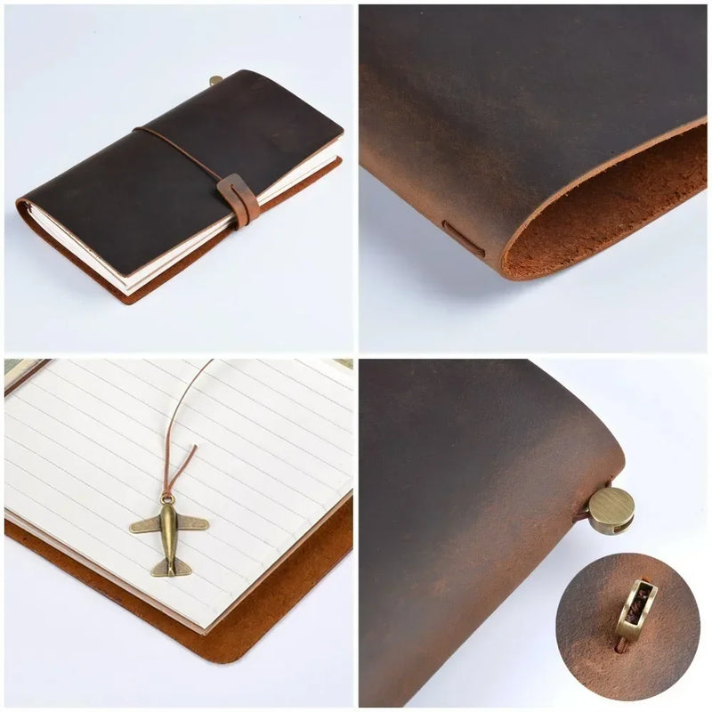 Genuine Leather Notebook - Journal Sketchbook Planner