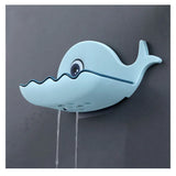 Whale Shape Soap Box Drain Soap Holder Box