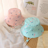 Dinosaur Print Kids Fisherman Bucket Hat