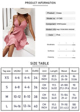 Summer Deep-V Backless Chiffon Halter Dress