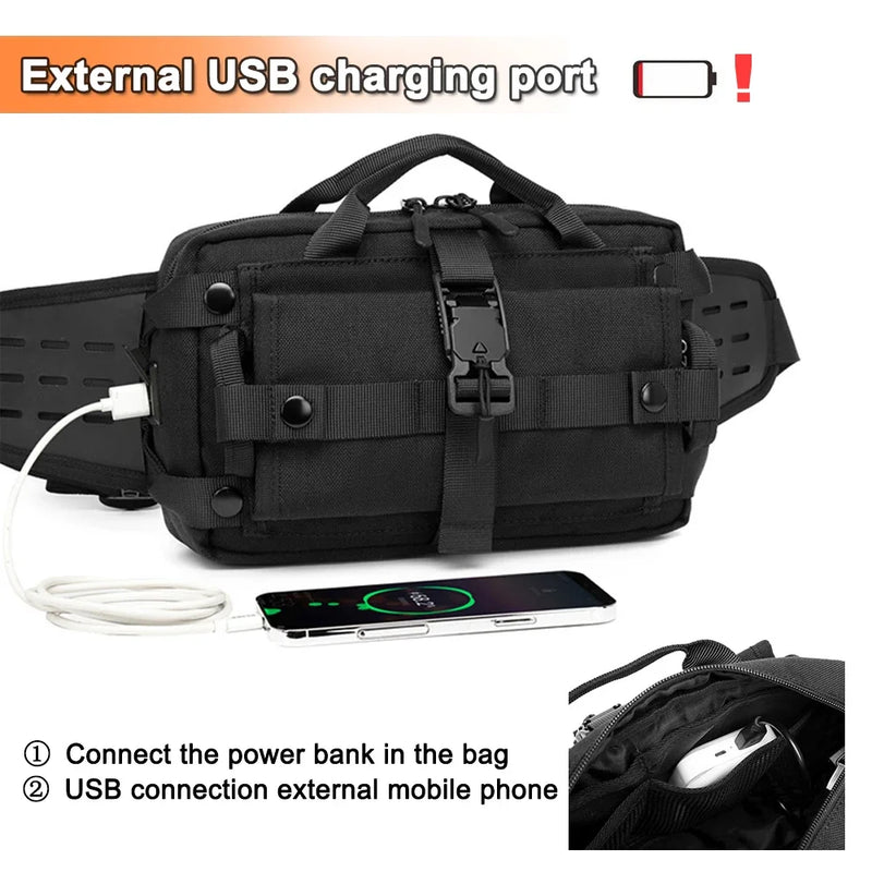 High Quality Waterproof Oxford Men's Waist Bag