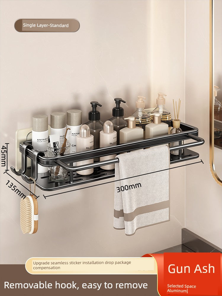 Punch-Free Toilet Sink Wall-Mounted Storage Rack