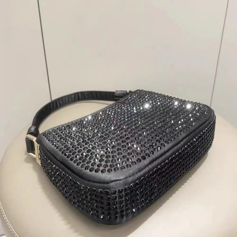 Evening Clutch - Elegant Rhinestone Handbag