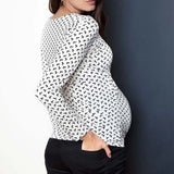 V-Neck Long Sleeve Maternity Top