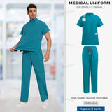 Men's High Quality Hospital Nurse Scrubs Sets - Slim Fit Medical Scrubs