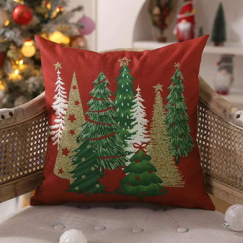 18x18  Christmas Tree Decorative Throw Pillows