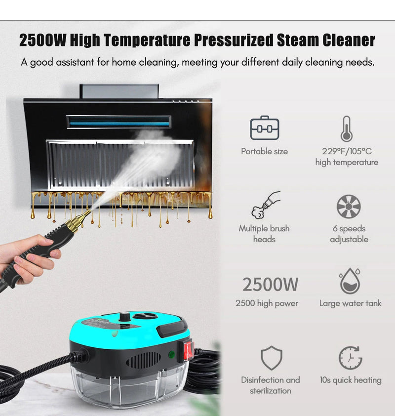 110V High Pressure Steam Cleaner – Commercial and Household Cleaning Solution