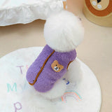 Cute Bear Pattern Pet Clothes for Small & Medium Dogs