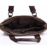 Khaki Casual Vintage Men's Canvas Travel Bag