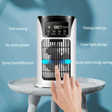 Portable Air Conditioner & USB Air Cooler Fan – 6-Speed Humidifier