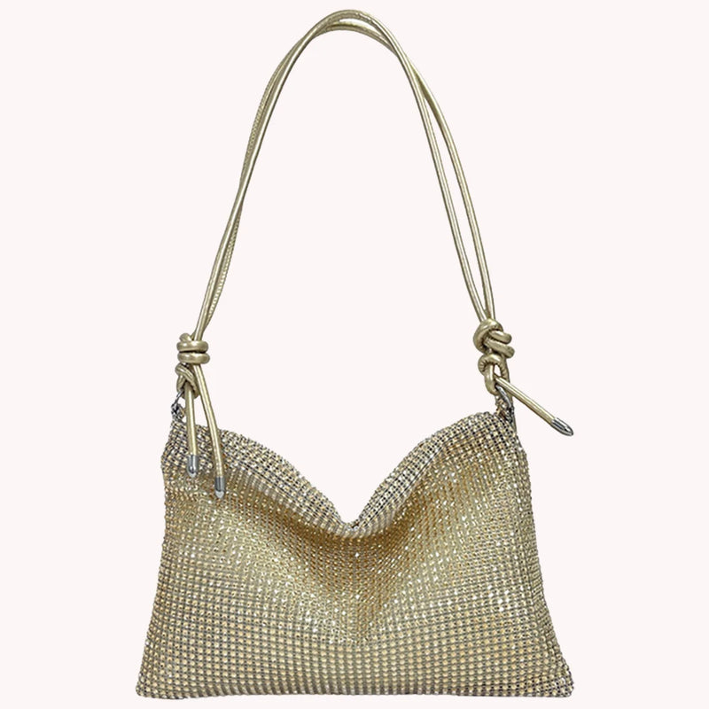 Diamond Shoulder Bag - Elegant Glitter Sling Bag