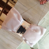 Luxury Chain Rhinestone Bow Handbag