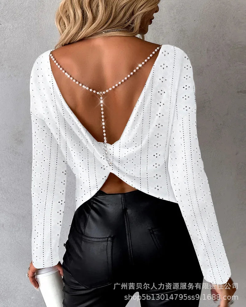 Long Sleeve Loose Twisted Knit Sweater