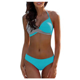 Split Color Bikini - Swimwear Women