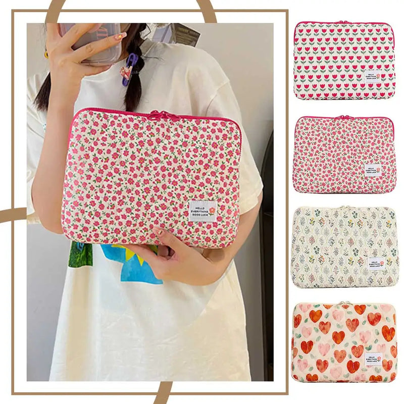 Cute Flower Laptop Sleeve - 14 inch Notebook