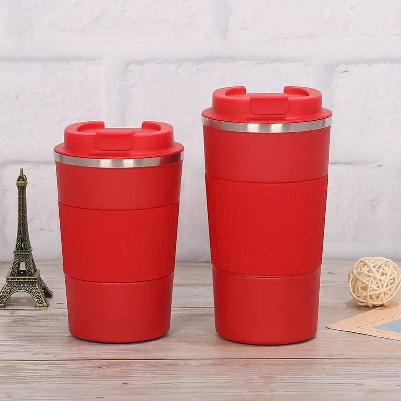 510ml Stainless Steel Coffee Cup Thermal Mug - Non-slip Travel Insulated Bottle