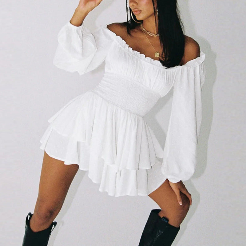 Ruffled Layered Chiffon Playsuit