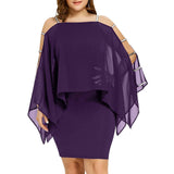 Retro Half Sleeve Off Shoulder Evening Dress