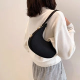 Crocodile Grain Underarm Bag