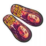 Jamaica Reggae Rock Bob Marley Soft Comfort Memory Foam Slippers