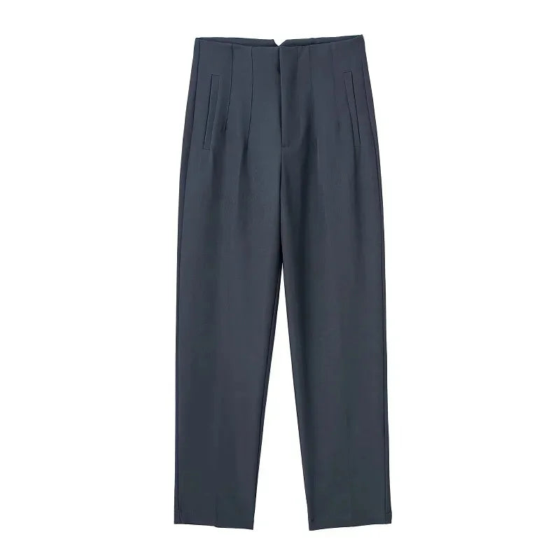 Women's High Waisted Casual Dress Trousers