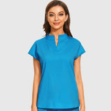 Fashion Stand Collar Scrub Tops for Women - Medical Uniforms