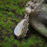 Exquisite Drop Shape Moonstone Necklace Pendant