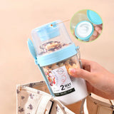 1Pc Breakfast Fruit Oat Yogurt Salad Cup with Lid and Spoon