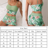 Printed Flower Tankini Set