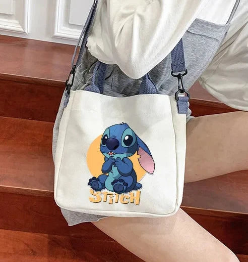 Anime Disney Stitch Canvas Bag - Pencil Bag - Crossbody Bag