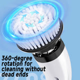 Household Cordless Spin Scrubber - Multipurpose Electric Cleaning Brush