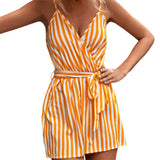 Striped Sleeveless Summer Jumpsuit