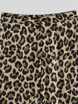 Animal Print High-Waisted Vintage Casual Baggy Pants