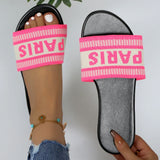 Ladies Casual Slides - Women's Beach Slippers Flats