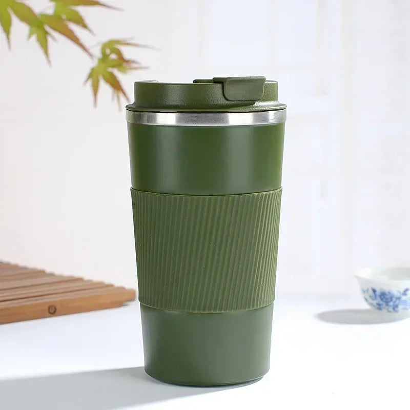 510ml Stainless Steel Coffee Cup Thermal Mug - Non-slip Travel Insulated Bottle