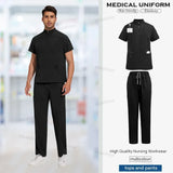 Men's High Quality Hospital Nurse Scrubs Sets - Slim Fit Medical Scrubs