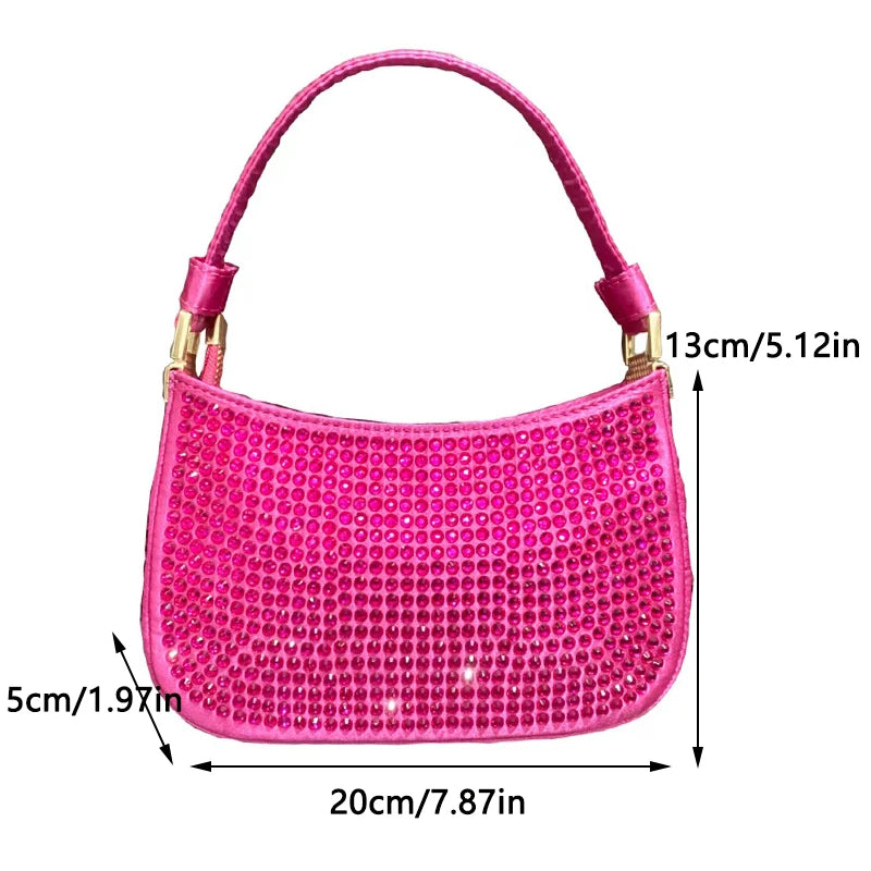 Evening Clutch - Elegant Rhinestone Handbag