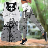 Disney Jack Skellington Cutout Tank Top + Leggings Yoga Set