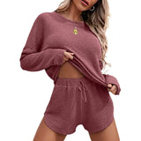 Long Sleeve Top And Shorts Sleepwear