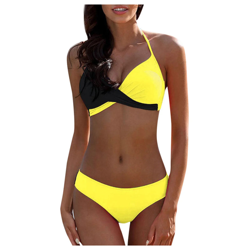 Split Color Bikini - Swimwear Women