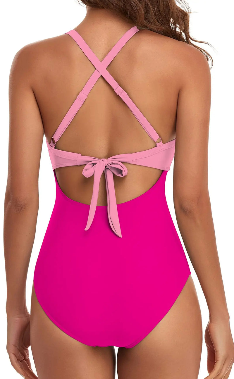 New One-Piece Hollowed Out Bikini Swimsuit