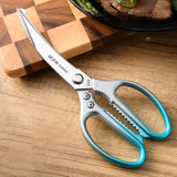 Stainless Steel Blue Gradient Kitchen Scissors