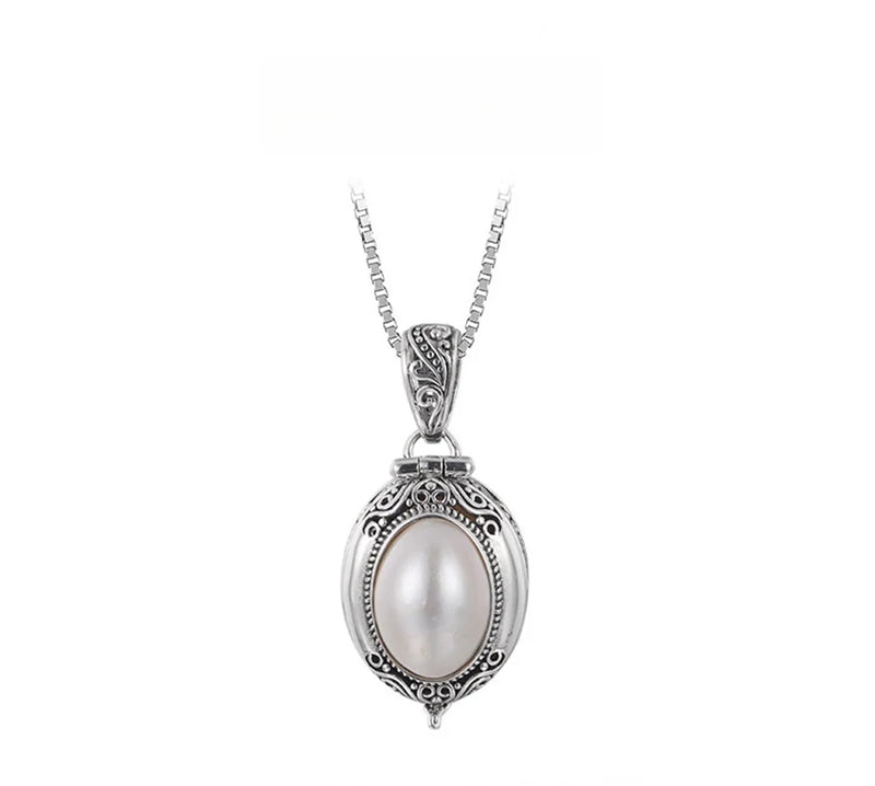 S925 Sterling Silver Pearl Pendant