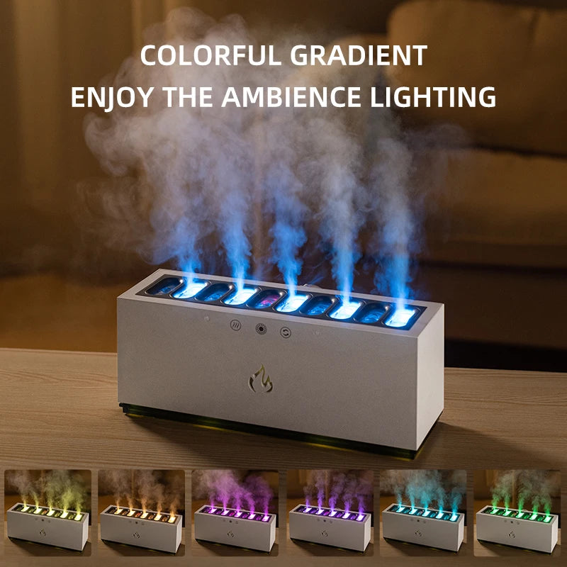 Heavy Fog Air Humidifier with RGB LED Lamp & Sound Rhythm Spray