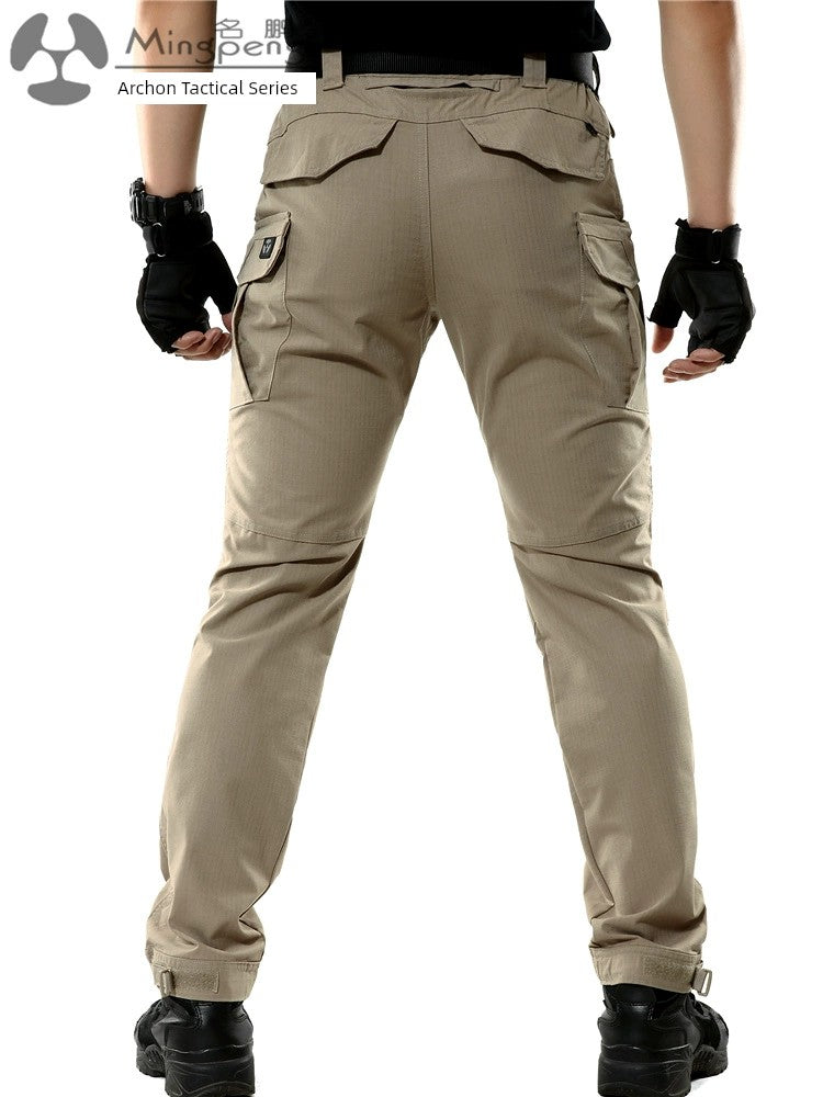 Mens Waterproof Elastic Multi-Functional Outdoor Cargo Pants