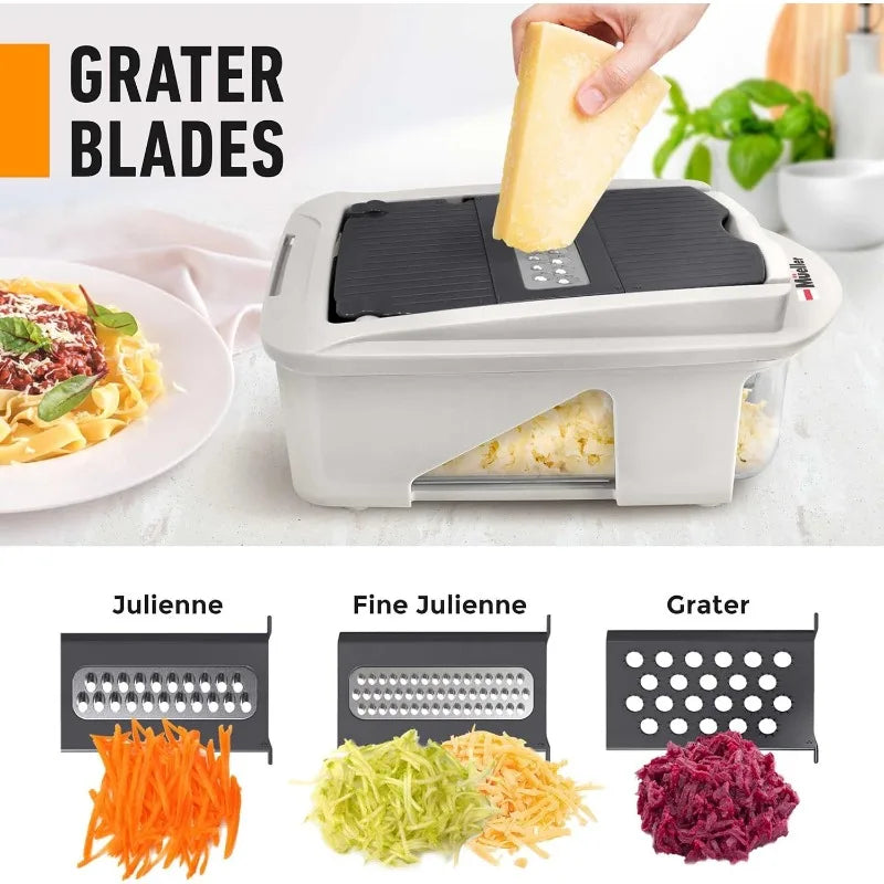 Mueller Pro-Series 12-Blade All-in-One Mandoline Slicer & Food Chopper