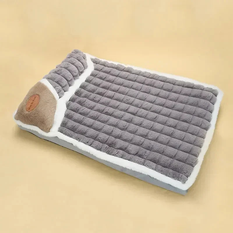 Pet Cushion Dog Winter Fluffy Warm Nest & Removable Washable Pet Beds